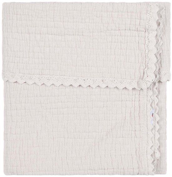 Koeka Elba Ledikantdeken Lace - 100 x 150 cm - Stone