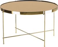 Beliani LUCEA Salontafel - Goud - Rond - Glas - Design