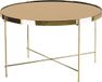Beliani LUCEA Salontafel - Goud - Rond - Glas - Design