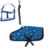 HKM Starset Cuddle Pony Blauw Met Sterrenpatroon