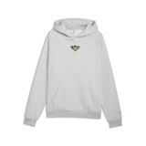 PUMA Sportsweatshirt 'Melo Alwayz On 1' lichtgrijs / groen / zwart