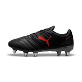 PUMA Avant rugbyschoenen voor Heren, Zwart/Grijs/Rood, Maat 44,5