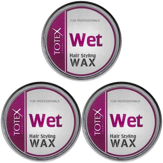 Totex Cosmetic Wet Hair Styling Wax 3 x 150 mL