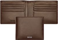 HUGO BOSS Classic Smooth Card Case Brown Leer