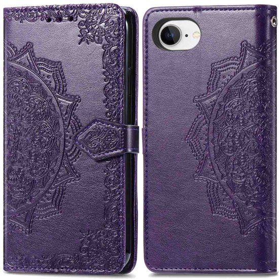 imoshion Mandala Bookcase - Geschikt voor Apple iPhone 17e / 16e - Paars