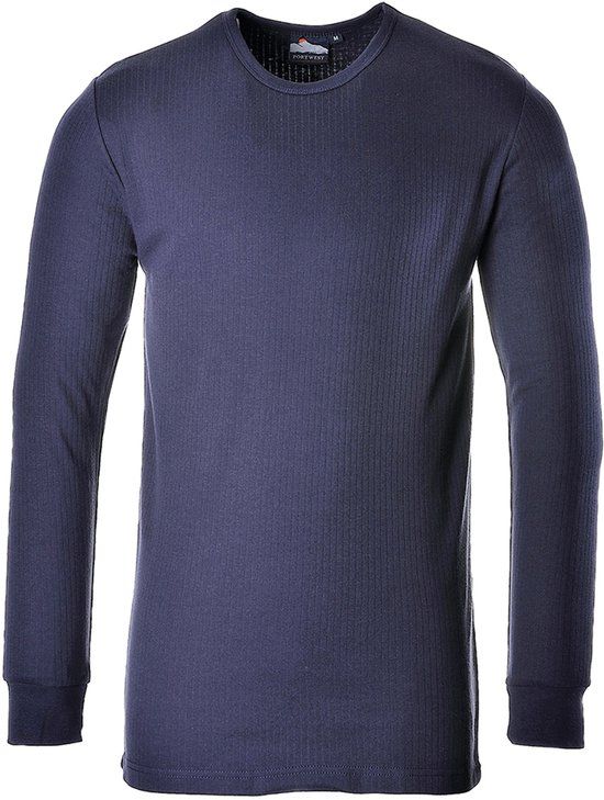 Portwest Thermisch T-Shirt Lange Mouw B123 - Marine - XL