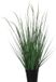 Louis Maes Groene grasplant kunstplant in zwarte kunststof pot 70 cm - Pennisetum