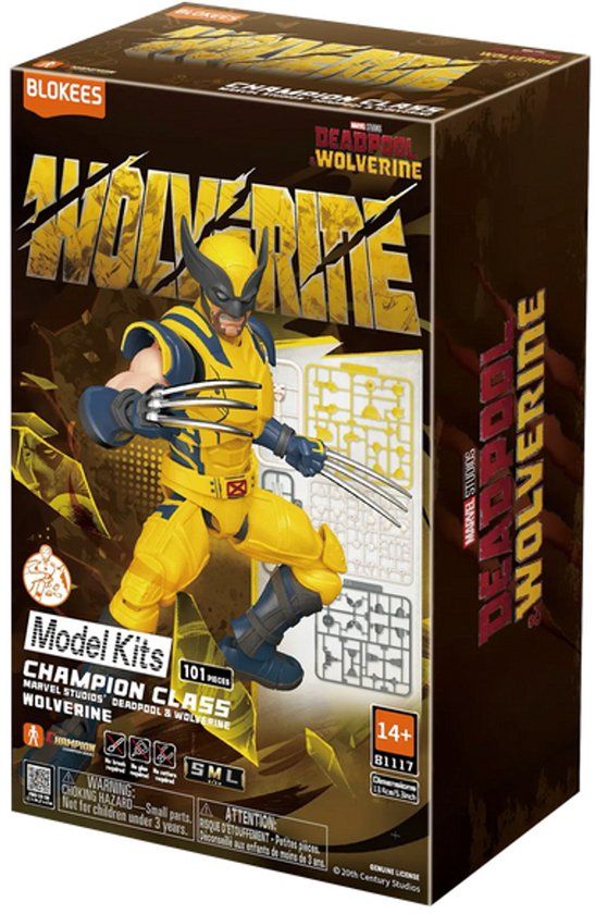 Blokees 81117 Wolverine | Marvel Heroes Deadpool & Wolverine | Champion Class modelbouwpakket