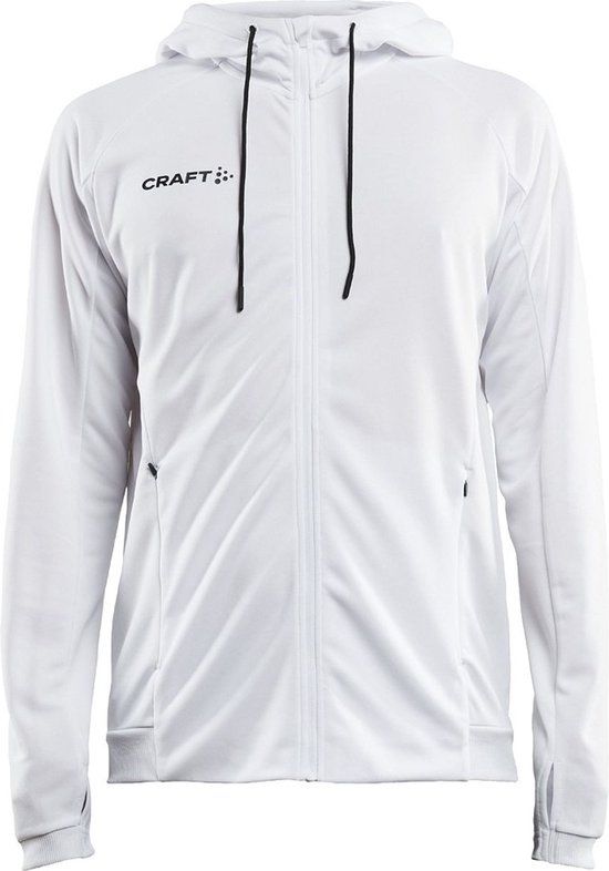 Craft Evolve Jas Met Kap Kinderen - Wit - Maat 158/164