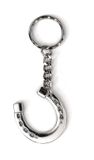JA Horse metalen sleutelhanger hanger paard ruiter pony (hoefijzer zilver)