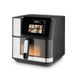 Ufesa Heteluchtfriteuse Macaw 8,8 l, 2200 W, dubbele verwarmingselementen, snelle en knapperige bereiding, Air Pulse 360 graden, digitaal touchscreen, 10 programma's, venster met licht