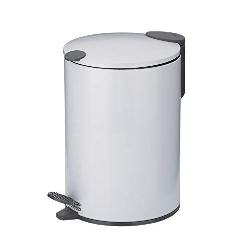 Kela Mats Pedaalemmer 3 Liter - Wit - Metaal