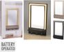 Home & Styling speelgoed spiegel LED met plank en haakjes zwart