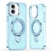 Apple Coque hybride pailletée iPhone 17 avec pied de support - Compatible MagSafe - Bleue