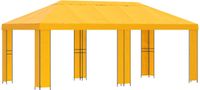 vidaXL Pavillon de jardin, 6 x 3 mètres, jaune, polyester et acier, 190 g/m²