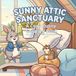 Sunny Attic Sanctuary: A Cozy Bunny Coloring Book for Adults: Large-Print Designs for Calm and Comfort