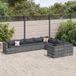 Prolenta Maison Exclusive - Ensemble de salon de jardin 9 pièces avec coussins, gris, rotin synthétique