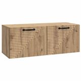 vidaXL Wandmontage TV-kast 78,5 x 31 x 30 cm Artisanaal eiken