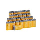 Amazon Basics 24 stuks 9V alkalinebatterijen