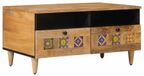 Maison Exclusive Table basse, naturel, 80 x 54 x 40 cm, manguier massif