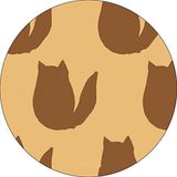 Bonateks Ronde digitaal bedrukte muismat, antislip onderkant, voor kantoor en thuis, diameter: 22 cm
