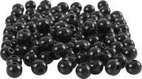 Creativ company Houten Kralen 8 mm Zwart 100 stuks