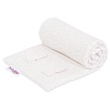 babybay Roosterbescherming Organic Cotton voor alle modellen, witte glittersterren rosé