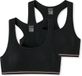 Schiesser 2 PACK Bustier Long Life Cotton Meisjes Beha Zwart