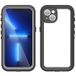 Redpepper Coque Étanche iPhone 13 Redpepper Dot+ - IP68 - Gris Foncé / Noir