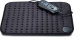 Melissa 16760051 - Coussin chauffant - 3 niveaux de chaleur - Protection contre la surchauffe - Arrêt automatique - 40 x 30 cm - Noir