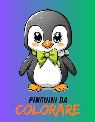 Pinguini da colorare