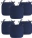 Progarden Stoelkussen Anna - 6 stuks - Donkerblauw - 39 x 39 x 3 cm