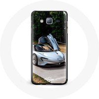 Maniacase Etui voor Samsung Galaxy J3 Formule 1 McLaren Auto Grijs