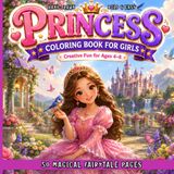 Princess Coloring Book for Girls Ages 4–8