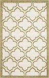 Safavieh Trellis Indoor/Outdoor Geweven Gebiedsdeken, Amherst Collection, AMT412, in Ivoor & Lichtgroen, 76 X 122 cm