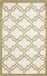 Safavieh Trellis Indoor/Outdoor Geweven Gebiedsdeken, Amherst Collection, AMT412, in Ivoor & Lichtgroen, 76 X 122 cm