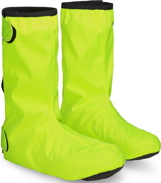 GripGrab DryFoot 2 Waterproof Fiets Overschoenen - Geel Hi-Vis - Maat L (42/43)