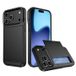 Apple Coque Hybride iPhone 17 Pro avec Fente pour Carte Coulissante - Noire
