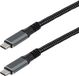 MaxTrack C531-1L USB-C-kabel USB 3.2 Gen2x2 USB-C stekker 1 m Zwart