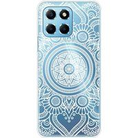 Huawei Honor X8 5G Bedrukt siliconen hoesje Mandala blanc
