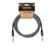 Cascha Professional Line Gitaarkabel, recht, tweed zwart, 3 m