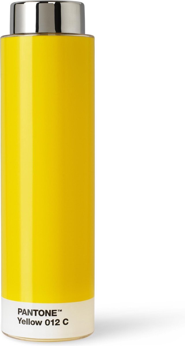 Copenhagen Design Pantone Waterfles - Tritan/RVS - 500 ml - Yellow 012 C