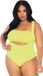 Leg Avenue Bandeau & suspender bodysuit XL/XXL Zwart