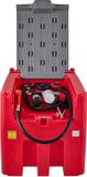 Shanghai Sishun Technology Co., Ltd Réservoir diesel portable, capacité 116 gal, débit 10 GPM, pompe électrique 12V, tuyau de 13,1 ft, matériau PE, rouge