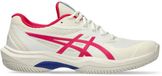 Asics Game FF Clay/Oc 1042A282 102 Beige Synthétique Femme Chaussures de Padel