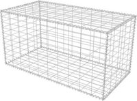 vidaXL Gabion mand 100x50x50 cm gegalvaniseerd staal