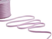 Furlanis - Dubbel satijnen lint, Italiaanse stof - lila/roze, 6 mm x 25 m