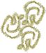 Guirlande en feuille 3x Or 3x Gold Feuille 8 cm x 2 m Décoration de sapin de Noël/Guirlande de Noël
