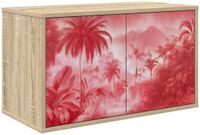 vidaXL Wandgemonteerd TV Kast AACHEN 69 x 33 x 40 cm Sonoma Eiken