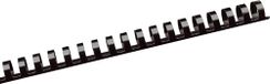 100x Albyco 100x Plastic Bindrug, 21-Rings, Ø10mm Zwart, tot 65 Vel
